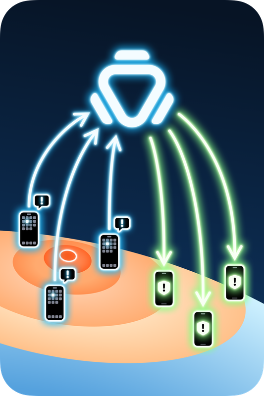 Seismos network crowdsourcing schematic